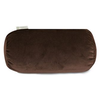 Majestic Home Goods Velvet Round Bolster Pillow