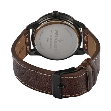 Peugeot Men's Sport Leather Watch