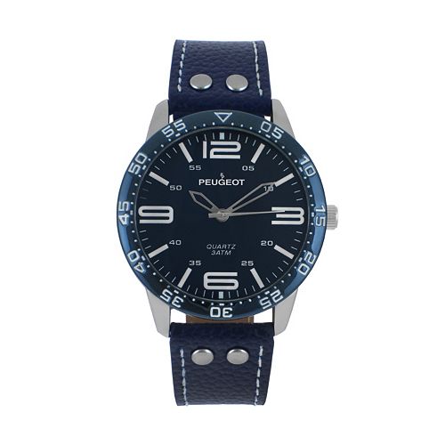 Peugeot Men's Sport Leather Watch