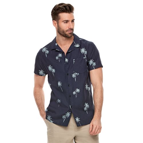 Men's Marc Anthony Slim-Fit Tropical Button-Down Shirt