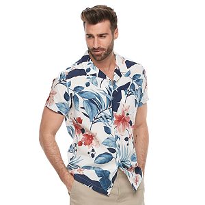 Men's Marc Anthony Slim-Fit Tropical Button-Down Shirt