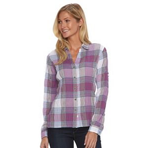 Women's Woolrich Carabelle Plaid Crinkle Shirt