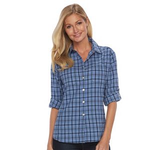 Women's Woolrich Tall Pine Plaid Seersucker Shirt