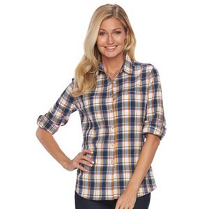 Women's Woolrich Tall Pine Plaid Seersucker Shirt