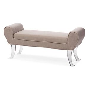 Baxton Studio Emerson Ottoman Bench