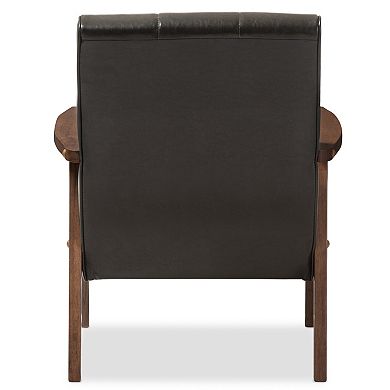 Baxton Studio Nikko Lounge Chair