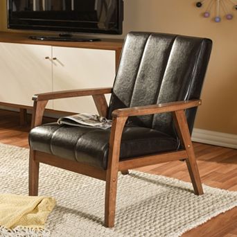 Baxton Studio Nikko Lounge Chair