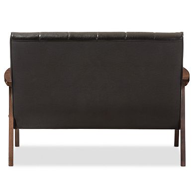 Baxton Studio Nikko Loveseat