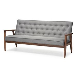 Baxton Studio Sorrento Mid-Century Modern Sofa