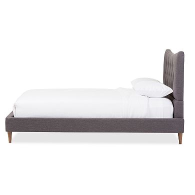 Baxton Studio Hannah Mid-Century Modern Platform Bed