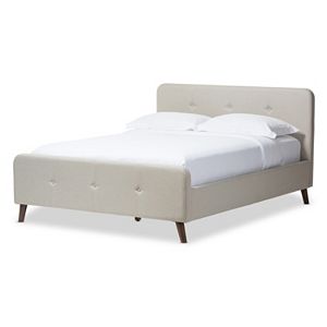 Baxton Studio Laurio Upholstered Platform Bed