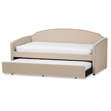 Baxton Studio Lanny Sofa Twin Daybed & Trundle