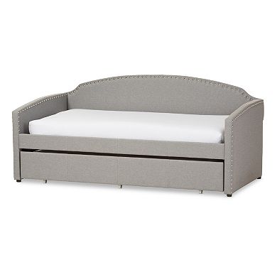 Baxton Studio Lanny Sofa Twin Daybed & Trundle