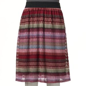 Women's Studio 253 Abstract Crochet Skirt