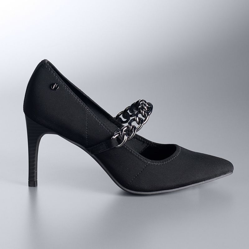 Simply Vera Vera Wang Stevie Womens High Heels, Size: 5, Black