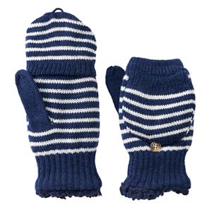 Women's SONOMA Goods for Life™ Striped Convertible Flip-Top Mittens