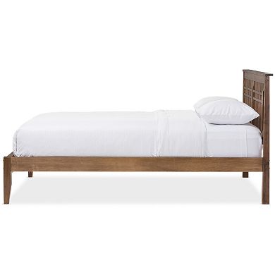 Baxton Studio Loafey Window Pane Platform Bed