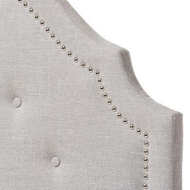 Baxton Studio Cora Button Tufted Upholstered Headboard