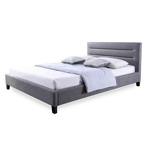 Baxton Studio Hillary Fabric Platform Bed