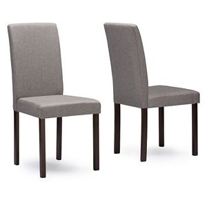 Baxton Studio Andrew Fabric Dining Chair 2-piece Set