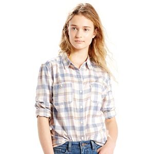 Women's Levi's Workwear Plaid Boyfriend Shirt