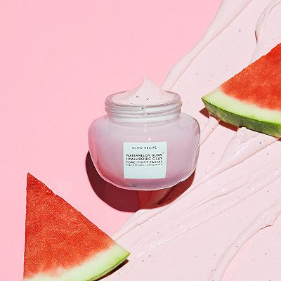 GLOW RECIPE☆ヒアルロン酸配合☆Watermelon Tight Facial Mask Glow Recipe Watermelon Glow Hyaluronic Clay Pore-Tight