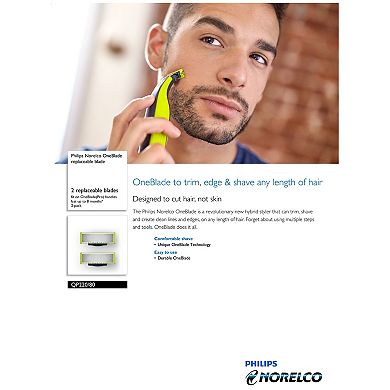 Philips Norelco OneBlade Replacement Blades (2-Pack)