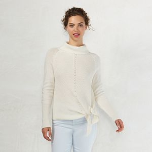 Women's LC Lauren Conrad Side-Tie Turtleneck Sweater