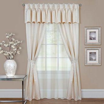 Achim 6 pc Claire Window Curtain Set