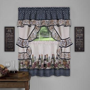 Achim 3 pc Chateau Cottage Window Curtain Set