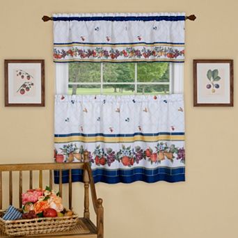 Achim 3 pc Fruity Tiles Window Curtain Set