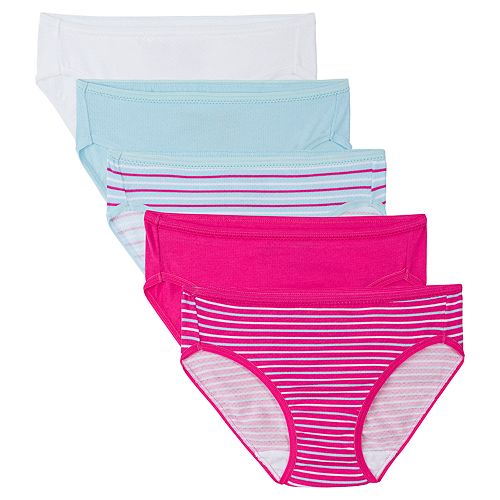 Girls 616 Fruit of the Loom 5pk. Signature Breathable Bikini Panties