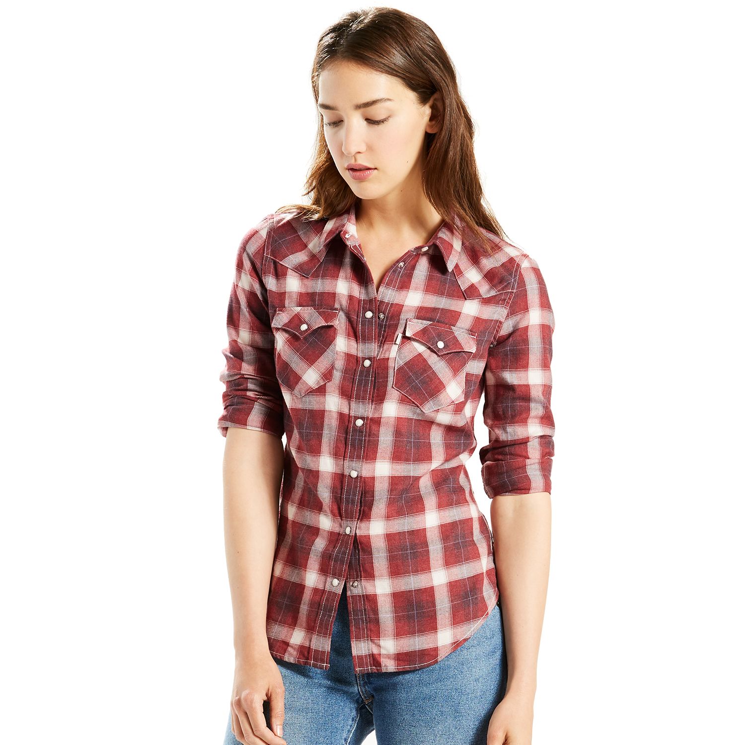 levi's women's tailored classic western shirt