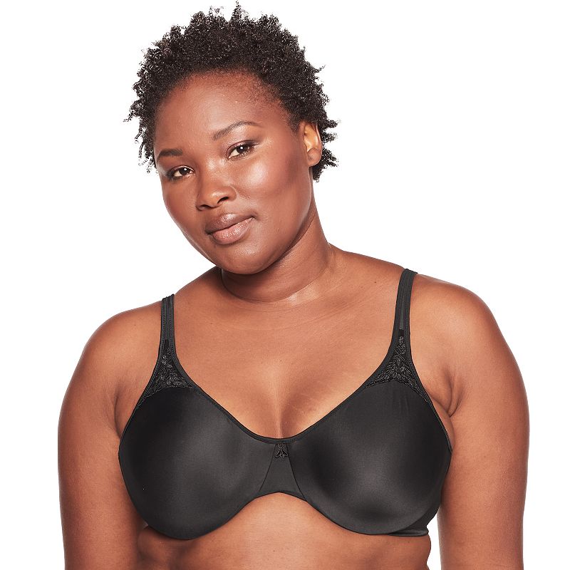Bali Passion For Comfort Full-Figure Minimizer Underwire Bra DF3385, Women's, Size: 42 D, Black