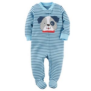 Baby Boy Carter's Embroidered Dog Striped Sleep & Play