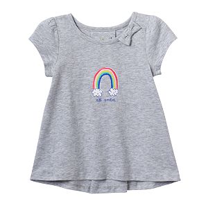 Baby Girl Jumping Beans® Graphic High-Low Hem Tee