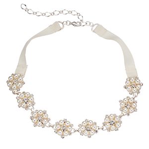 Apt. 9® Flower Link Ribbon Choker Necklace