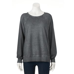 Juniors' Cloud Chaser Split Hem Sweatshirt