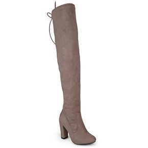 journee collection maya wide calf thigh high boot