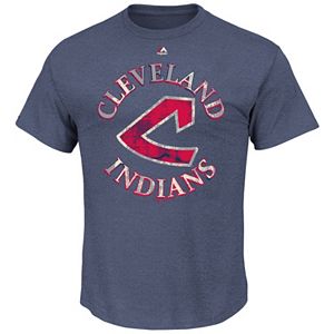 Big & Tall Majestic Cleveland Indians Cooperstown First Among Equals Tee