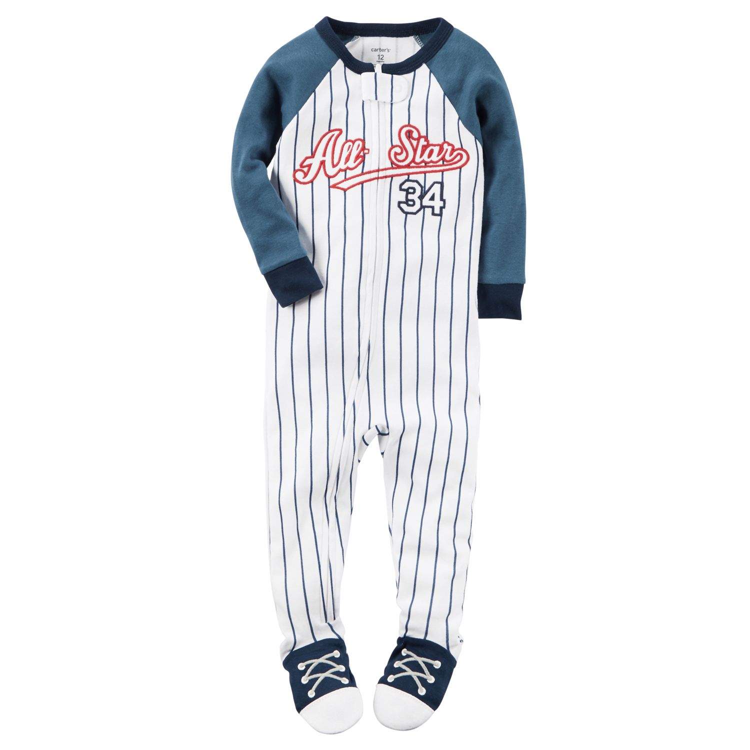 newborn boy footed pajamas