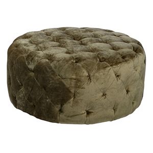 Armen Living Divona Velvet Ottoman