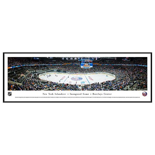 New York Islanders Hockey Arena 1st Game at Barclays Framed Wall Art