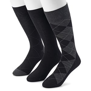 Men's Marc Anthony Argyle Heathered Dress Socks