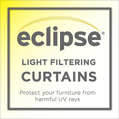 eclipse Liberty Uv Light-Filtering Sheer 1-Panel Window Curtain
