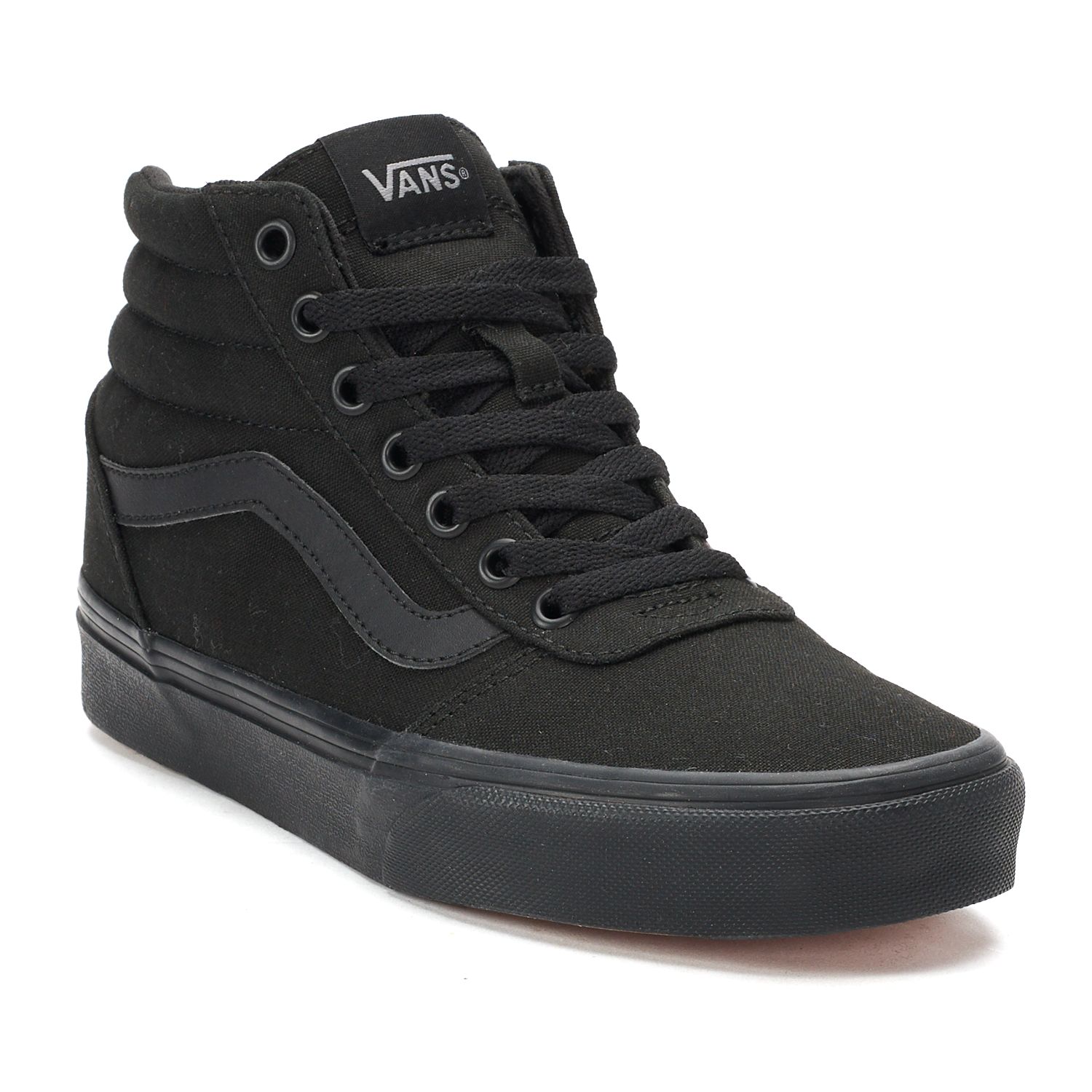 vans all black velcro