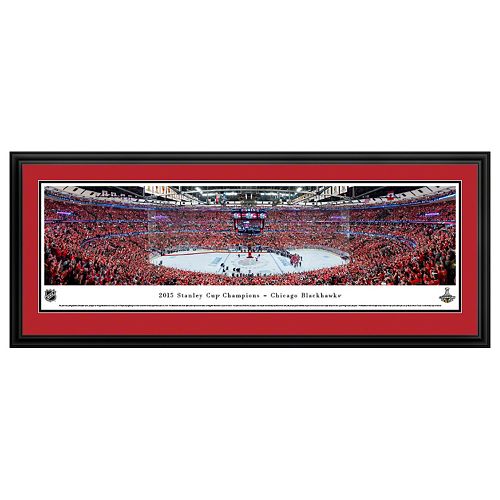 Chicago Blackhawks Hockey Arena 2015 Stanley Cup Champions Framed Wall Art