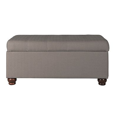 HomePop Button Tufted Storage Bench