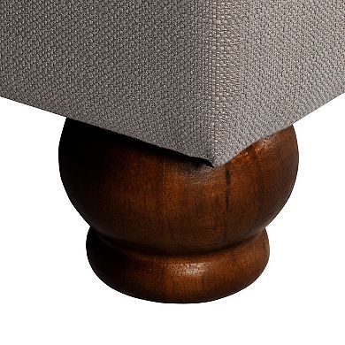 HomePop Button Tufted Storage Bench