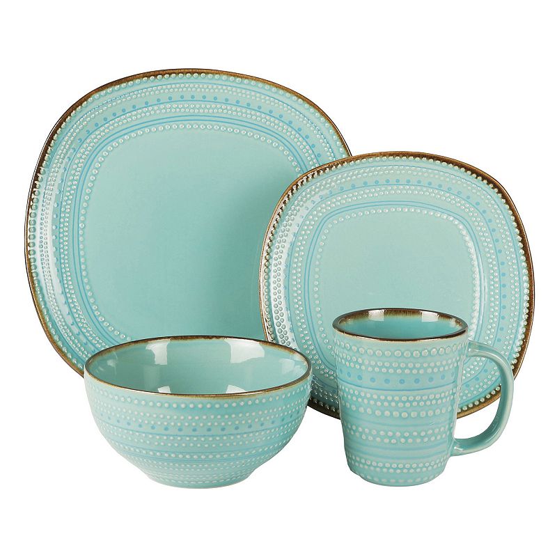 UPC 088235487957 product image for American Atelier Tallulah 16 pc. Dinnerware Set, Blue | upcitemdb.com